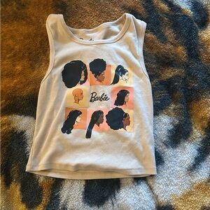 Barbie Kids Tank Top - Cream and Black